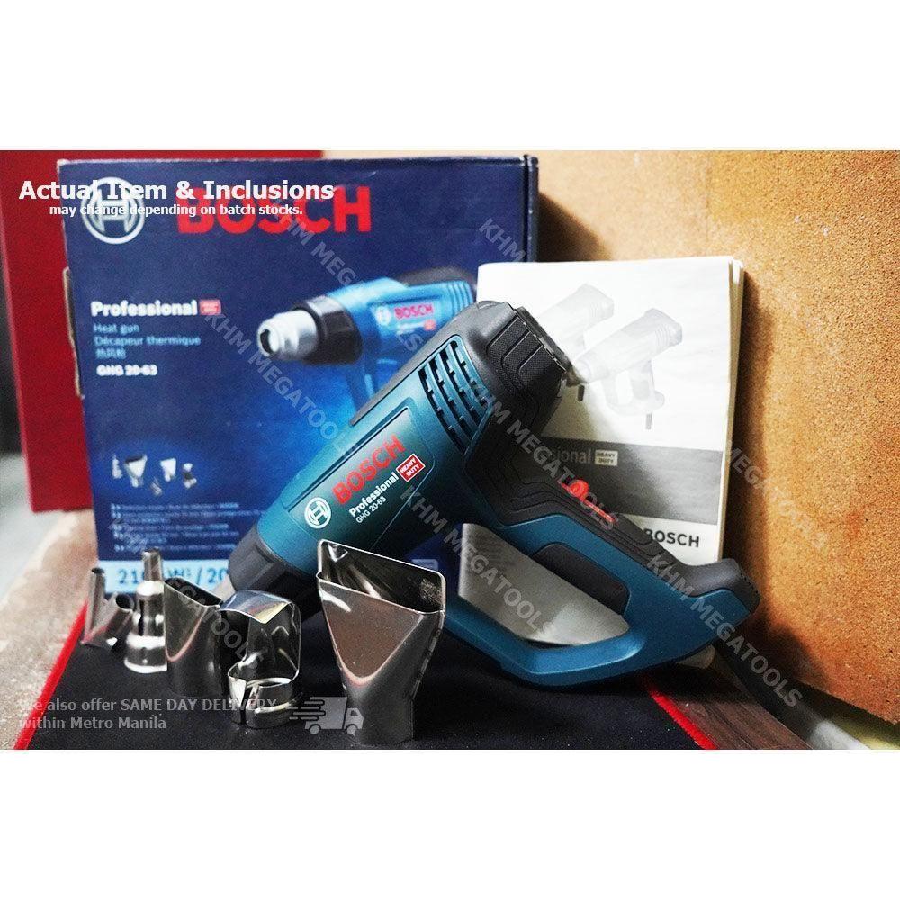 Bosch GHG 20-63 Heat Gun / Hot Air Gun (with Heat Control) 2000W - KHM Megatools Corp. Bosch GHG 20-63 Heat Gun / Hot Air Gun (with Heat Control) 2000W - KHM Megatools Corp.